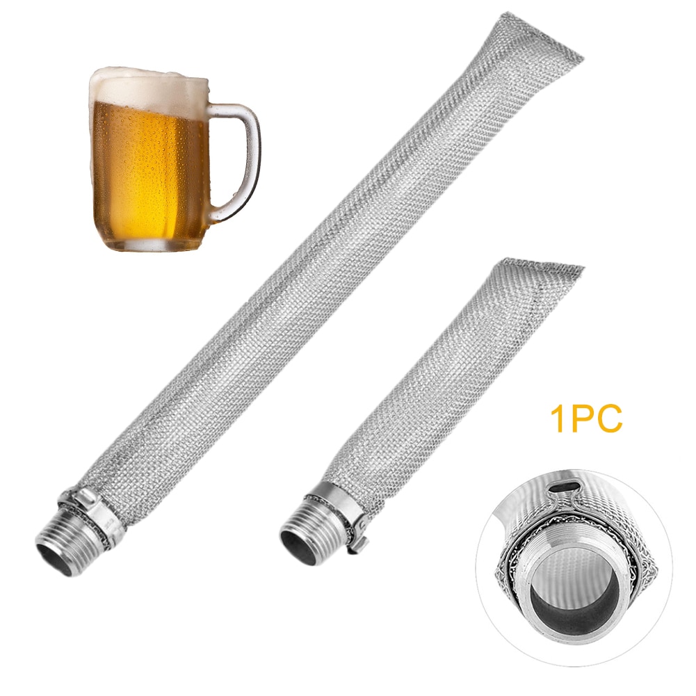 Tools Reusable Thread Beer Filter Mash Tun Multifunction Stainless Steel Wine Home Brewing Bazooka Screen Mesh Spigot Connect