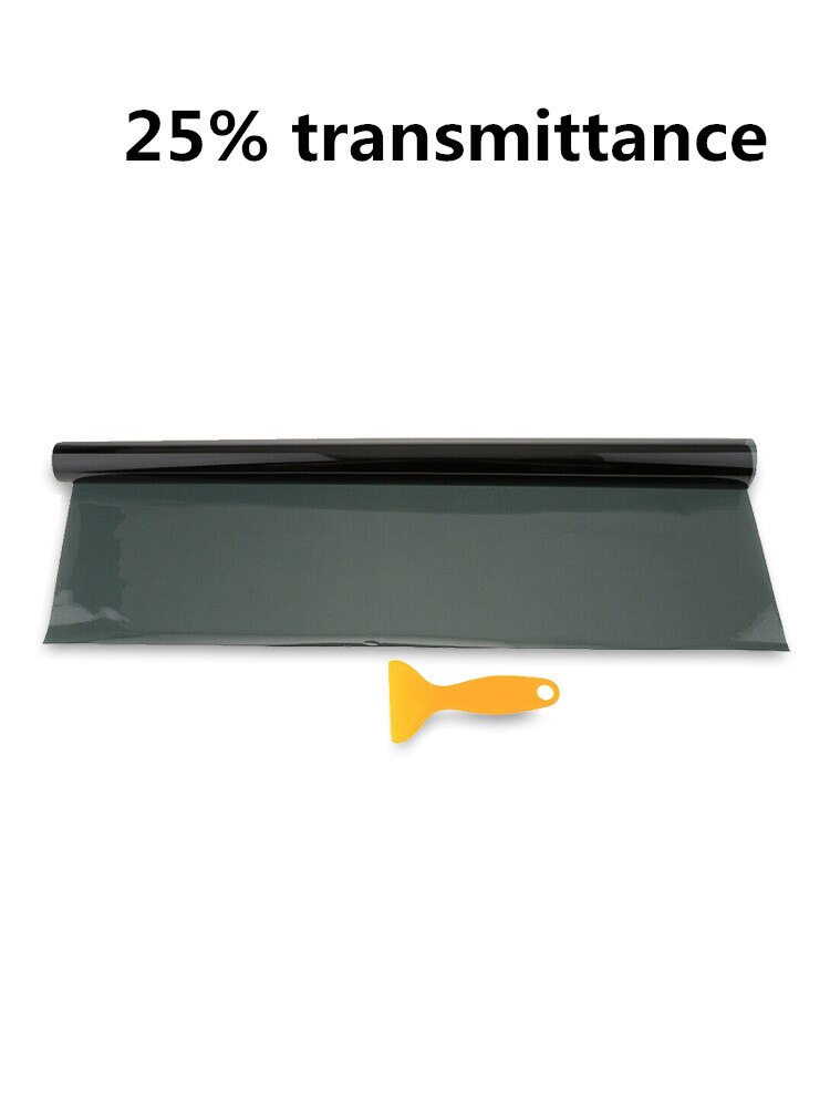 Autoglas zijruit zonwerende folie folie 50cm*100cm 50%/35%/25%/20%/15%  transmissie 1 st: 25 procent