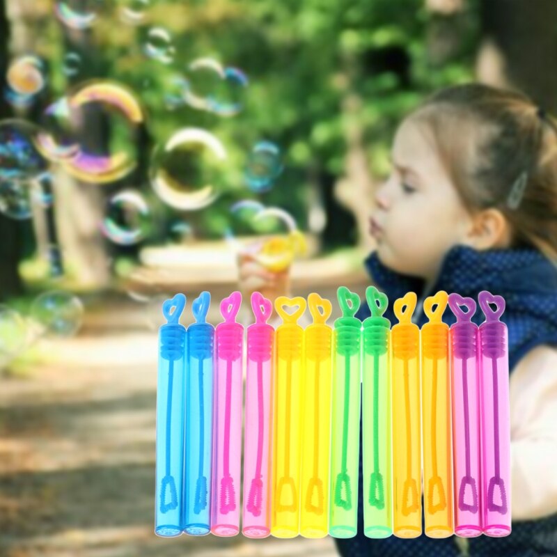 Kinderen Zoals bellen blazen 12pcs Hart Zeep Bubble Flessen Speelgoed Kinderen Kids Outdoor Home Decor ToyRamadan Festival