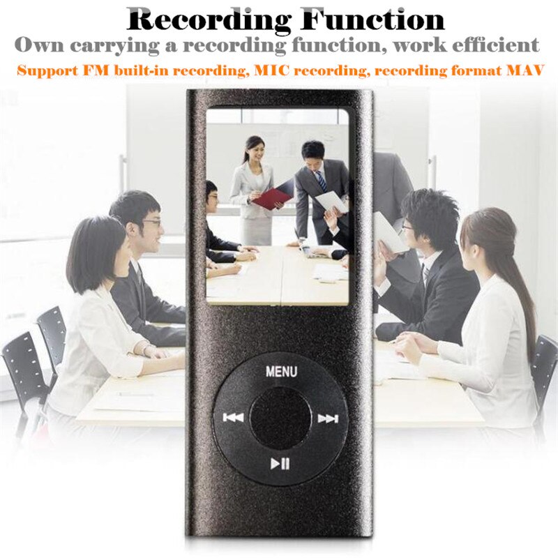 Lcd 1.8 inch 8gb ( virtual 32gb)  sport  mp3 player music playing 4th gen with fm radio e-book hd video  mp4 player