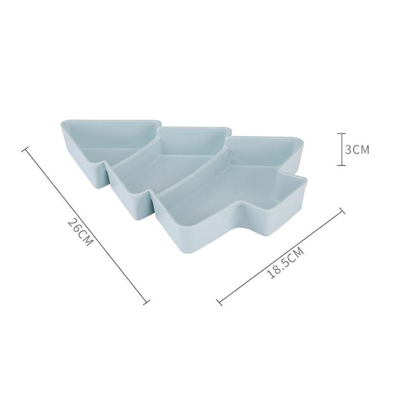 Gorąca sprzedaż w kształcie choinki suchy patera na słodycze talerz na przekąnarty talerz na owoce dekoracja stołu