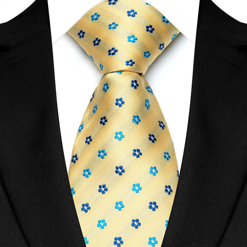 Gravata masculina luxuosa de 8cm, cor amarela, listras, gravatas sólidas para homens, noivo, jacquard, tecido, gravata de pescoço para negócios, festa de casamento: Cinza escuro