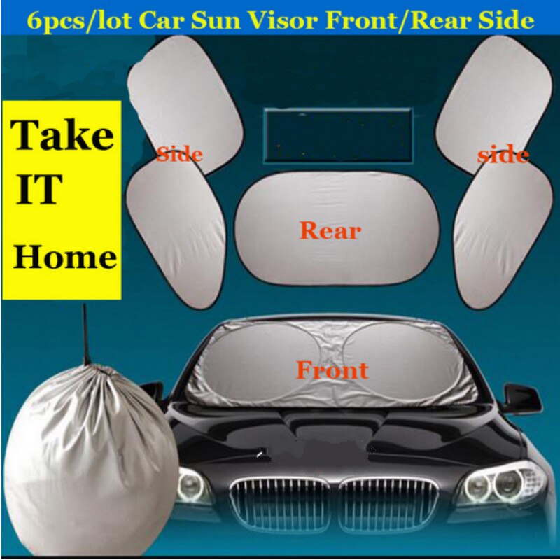 6pc Car Front Rear Sunshades For Suzuki Swift Grand Vitara Sx4 Vitara Spoiler Alto Liana Splash Reno Samurai Ciaz Aerio
