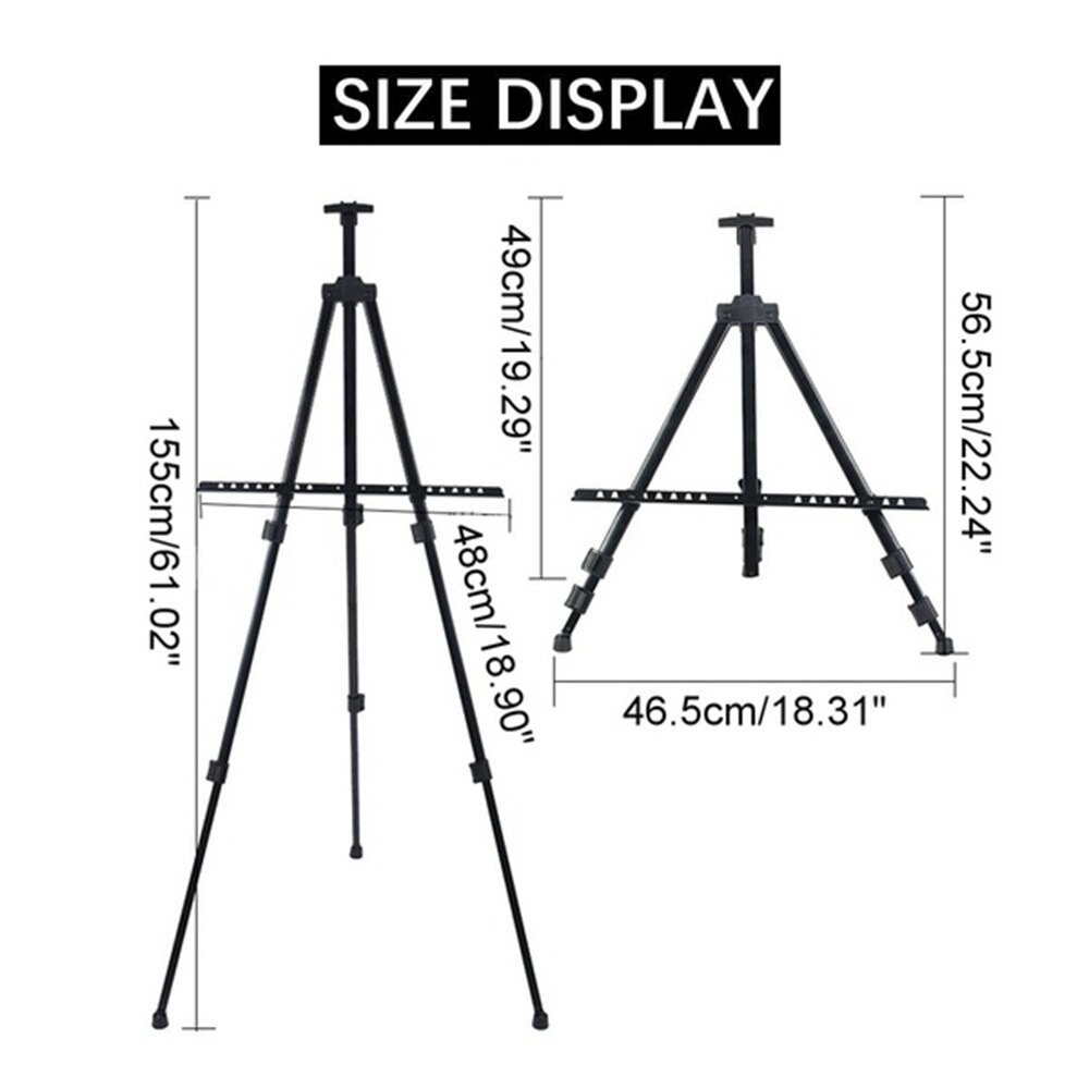 Portable Adjustable Metal Sketch Easel Stand Foldable Travel Easel Easel Sketch Drawing For Artist Art Supplies