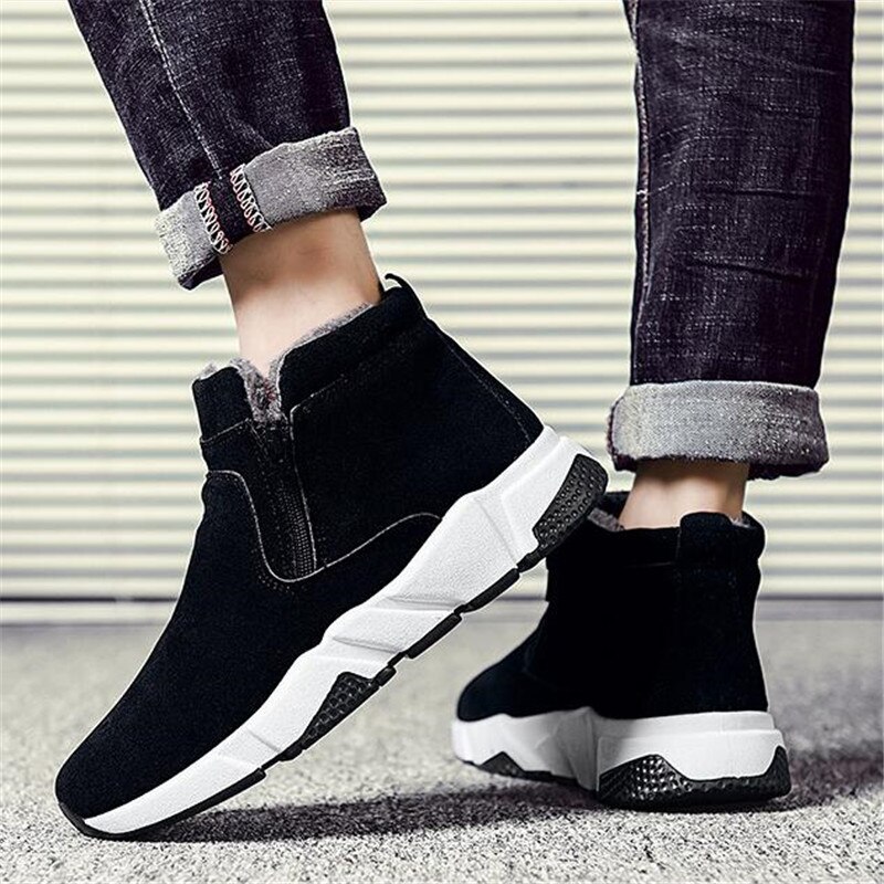 hiver hommes bottes imperméable Super bottes de neige hommes Plus cachemire chaussures chaudes hommes bottines haut-Up hommes chaussures A888