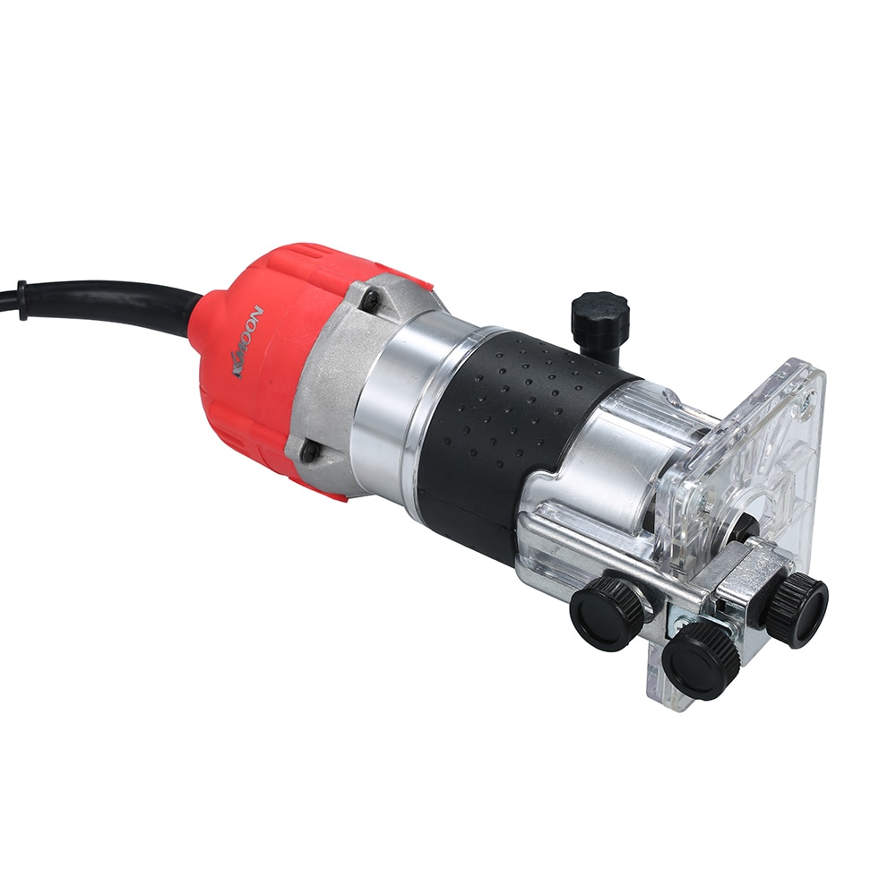 Trim Router 30000r/min Transparent Base Edge Guide Wood Laminate Electric Trimmer Compact Palm Router Corded for Woodworking