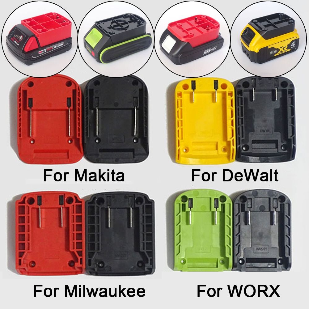 Adaptateur universel de connecteur de batterie bricolage, tête de charge, coque pour Makita, DeWalt, Punta X, Milwaukee, base de support de batterie 18V