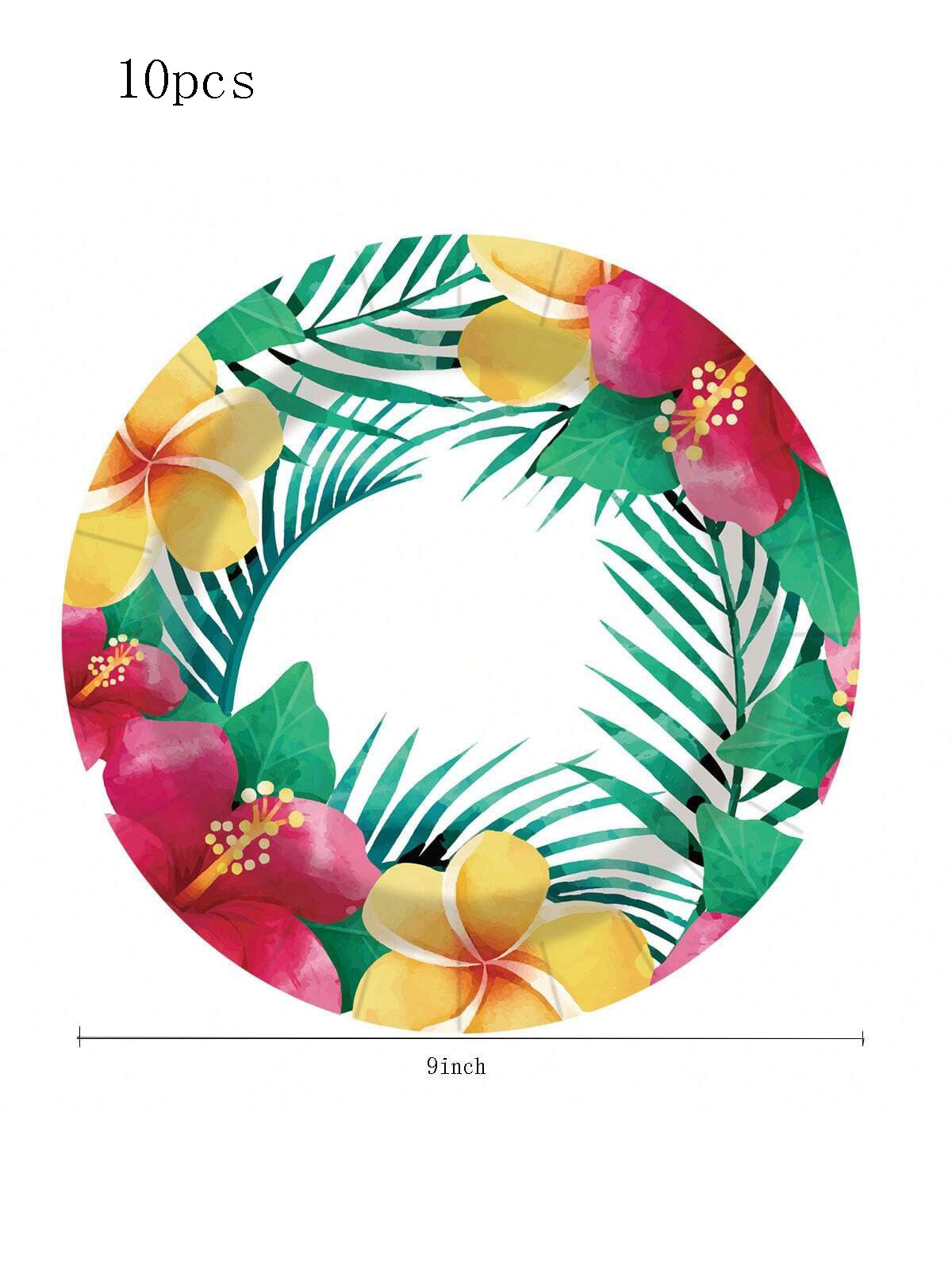 Tropisk stil blomsterfest servise engangstallerken kopp papirhåndkle servise vind: Dyp safir