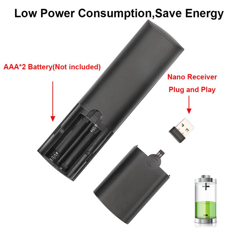 Gyroscope Remote Control Smart 2.4GHz Wireless Voice Control Fly Air Mouse Remote For Android Box TV PC Windows And MacOS, Linux