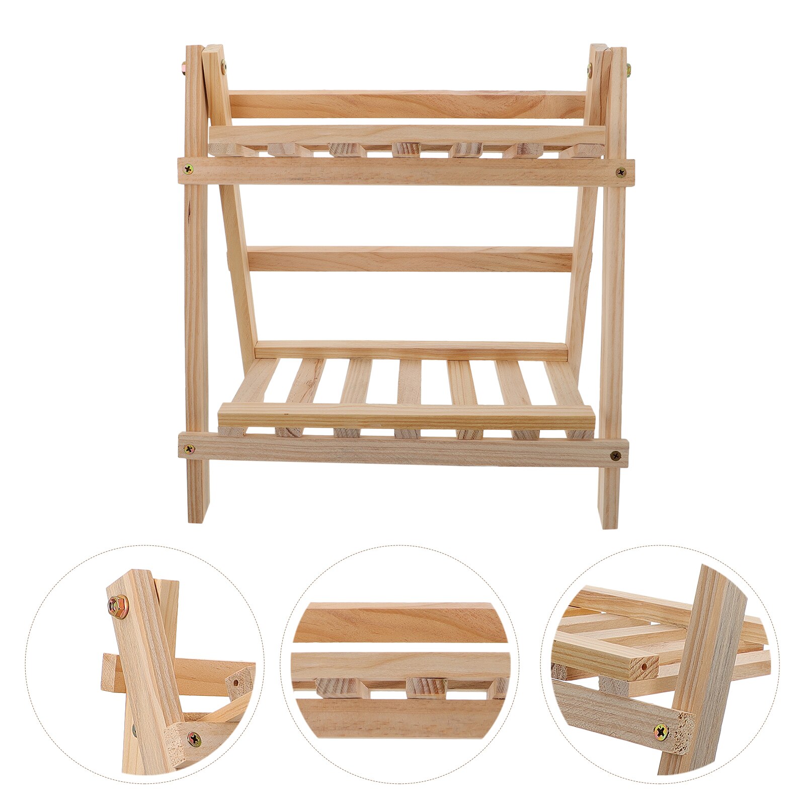 1 Pc Multi-layer Bloempot Beugel Houten Potplant Houder Schoenenrek