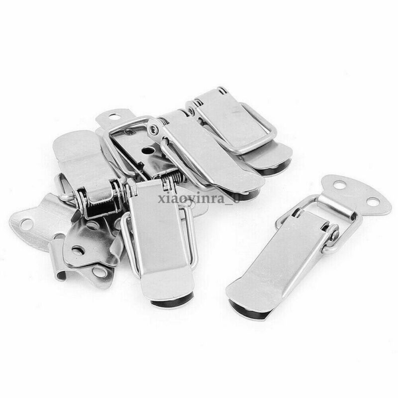 1Pcs Stainless Steel Case Box Chest Spring Loaded Lock Clasp Toggle Latch Catch Tension Lock Box Lock Cap Lock 4mm 73mm