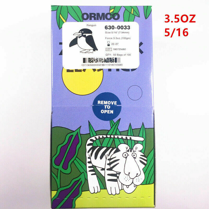 ORMCO Zoo Dental Gummi Bands Kieferorthopädische Gummi Ketten Krawatten 3,5 UNZEN 1/8 3/16 1/4 5/16 3/8: Penguin X5000