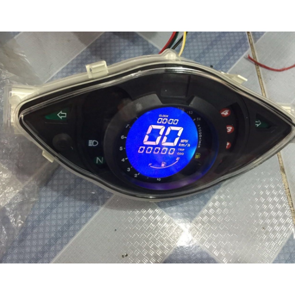 Motorfiets Digitale Motor Tach Urenteller Toerenteller Gauge Inductieve Display Voor Motorfiets Motor Marine Dc 12V Batterij