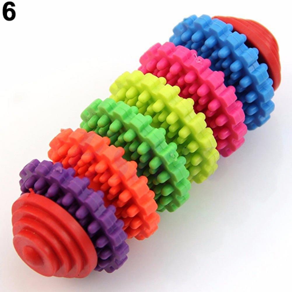 Juguete de goma duradero para mascotas, dentición Dental colorida, dientes saludables, encías, productos para mascotas, Color aleatorio: 6