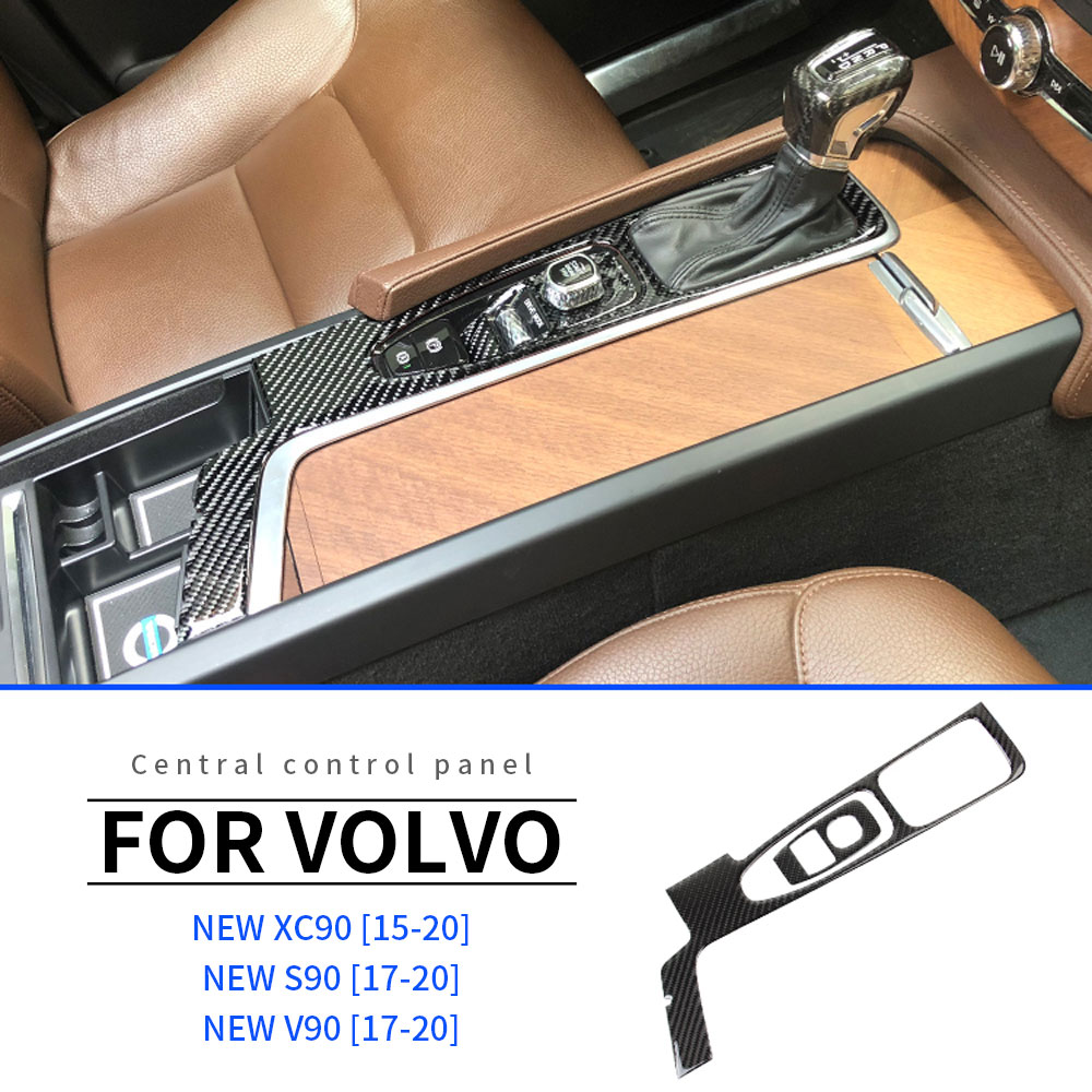 Voor Volvo V60 S60 XC60 Auto Interieur Center Console Beschermende Film Anti-Kras Reparatie Film Carbon Fiber Auto Accessoires refit: Style 2