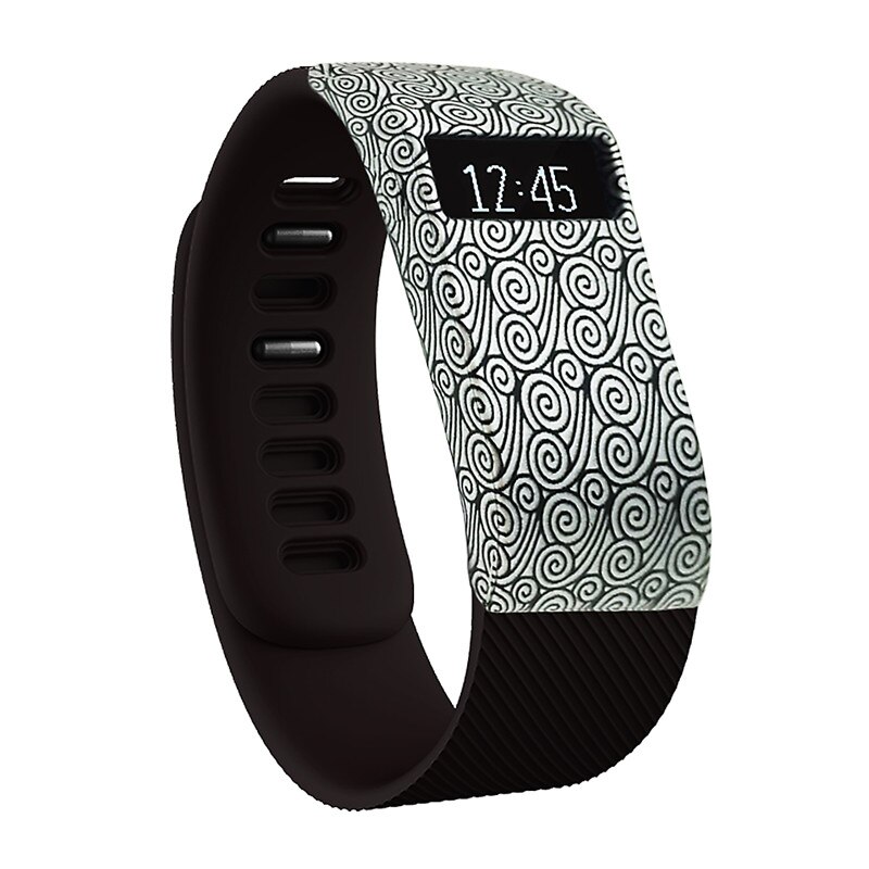 Funda de silicona suave y delgada para Fitbit Charge HR, funda protectora de para pulsera: E