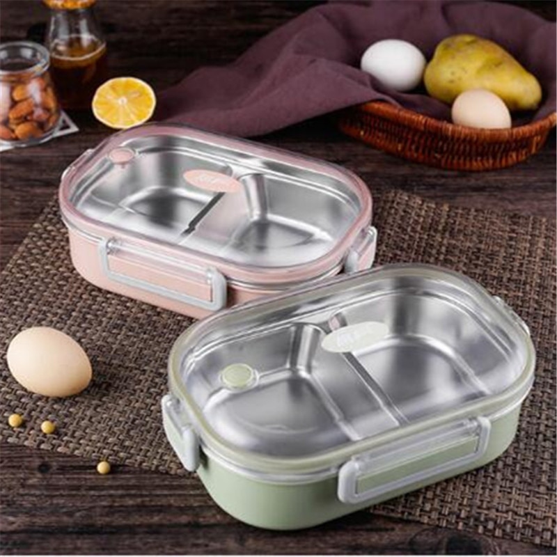 304 Rvs Thermos Lunchbox Voor Kinderen Grijs Tas S Grandado