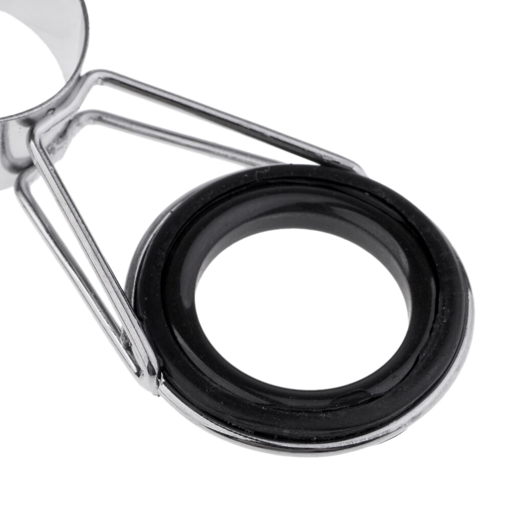 7 Stuks Hengel Gidsen Roestvrij Stalen Frame Keramische Ring Spinhengel Gidsen Onderdelen Reparatie En Tips Tops