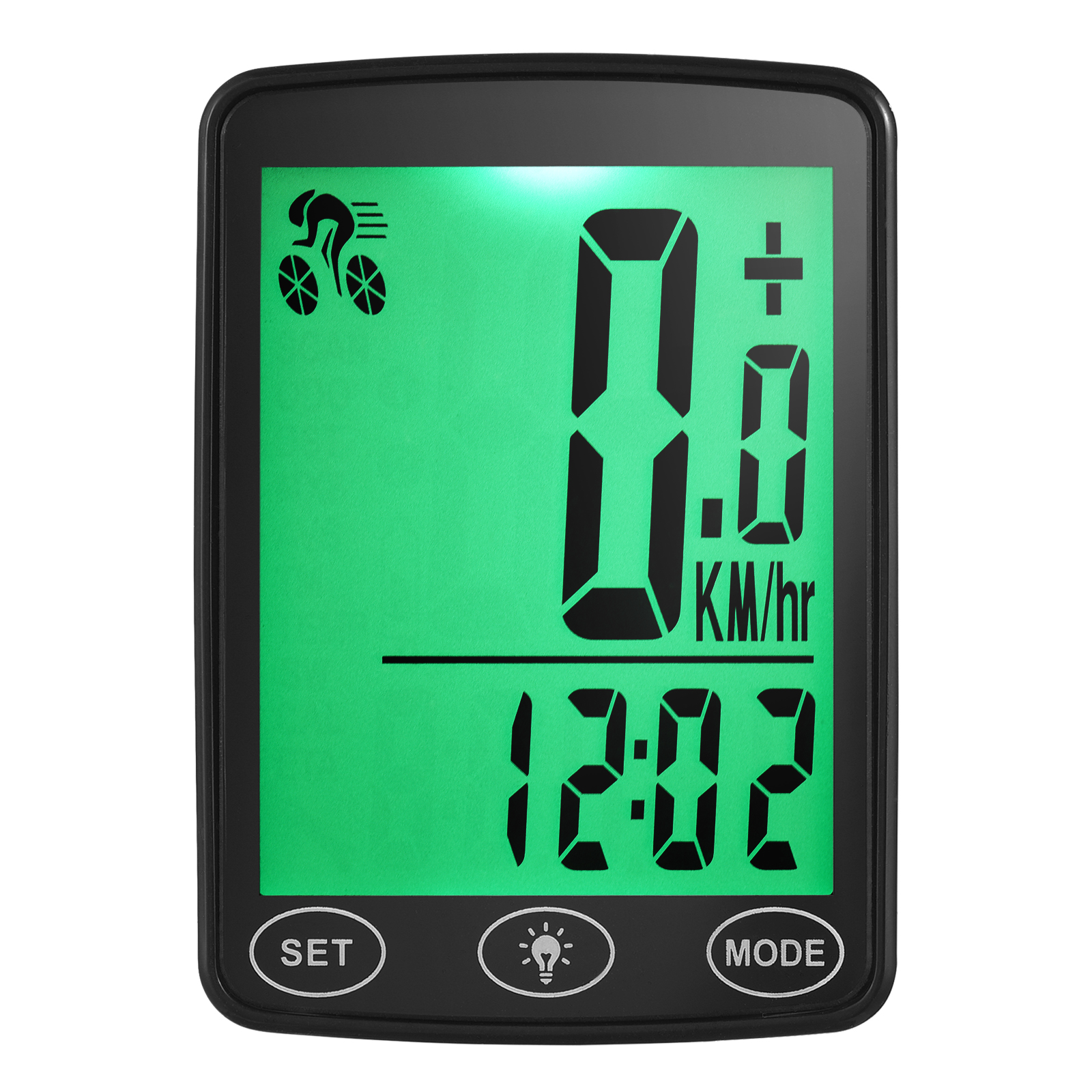 Compteur de vélo sans fil – 8 fonctions – Écran LCD 2,8 pouces avec rétroéclairage Compteur de vélo sans fil – 8 fonctions – Écran LCD 2,8 pouces avec rétroéclairage