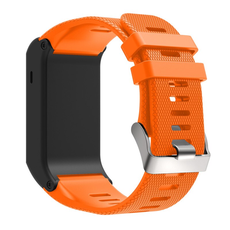 Sport silikonrem för garmin vivoactive hr handledsrem armband band band för garmin vivoactive hr utbytesband armring: Orange