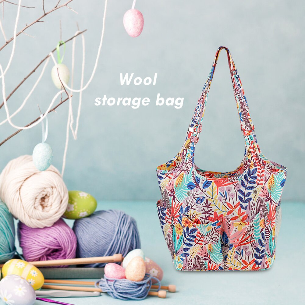 Knitting Sewing Tools Bag Practical Multi-functional Durable Crochet Organizer DIY Needles Needlework Storage Tote
