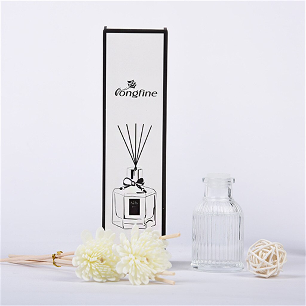 25# 50ml Aroma Oil Diffuser Sets With Natural Sticks Glass Bottle And Scented Oil Aromadiffusor Air Purifier For Home Office
