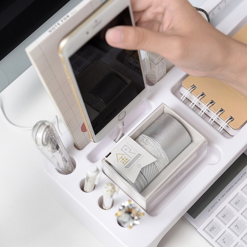 Tabletop Lagerung Regal, Multi-Funktionale Büro Lagerung Liefert, Computer Tastatur Sortierung Gestell, Schreibwaren Veranstalter