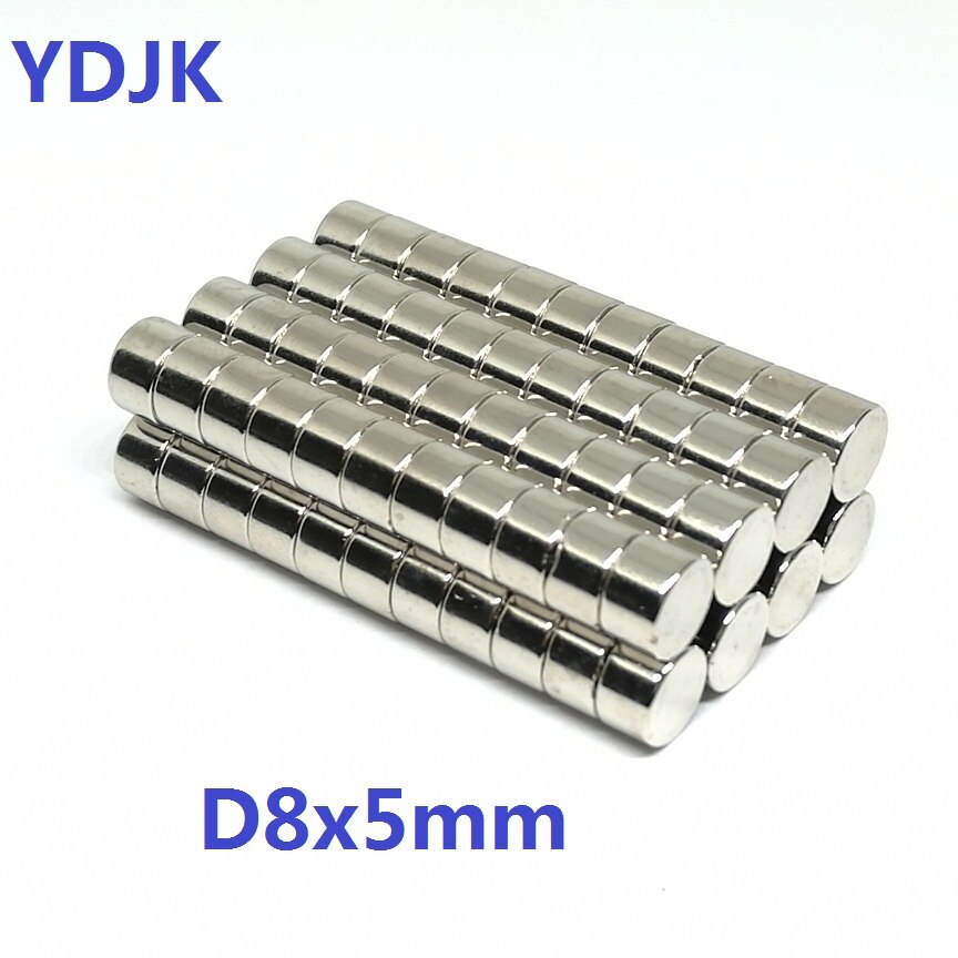 10 Stks/partij Neodymium Magneet 8*5 Disc D 8X5 N35 Magneet Ndfeb Magneten Dia 8X5