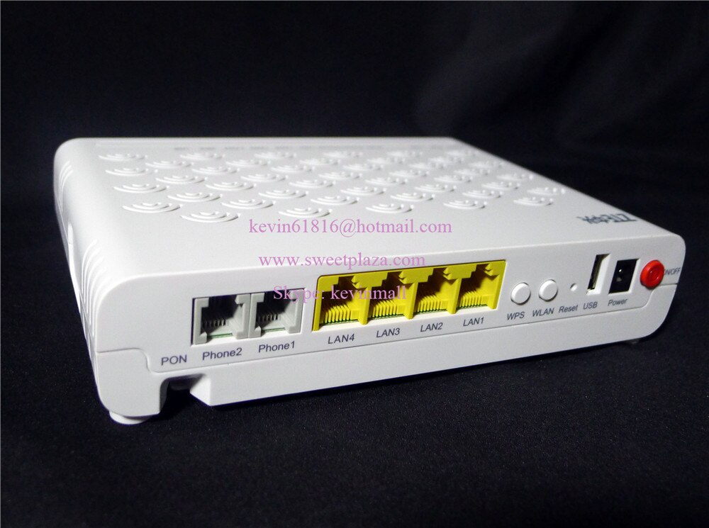ZTE comunicación inalámbrica GPON ONU ZXHN F660 V5/SC/APC con 4 puertos ethernet + 2 puertos de Voz + wifi versión en inglés