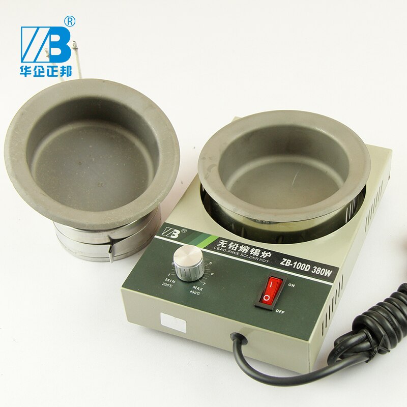 Soldering Iron Lead Free Solder Pot Soldering Desoldering Bath Tin melting furnace Wire Tinning Tool