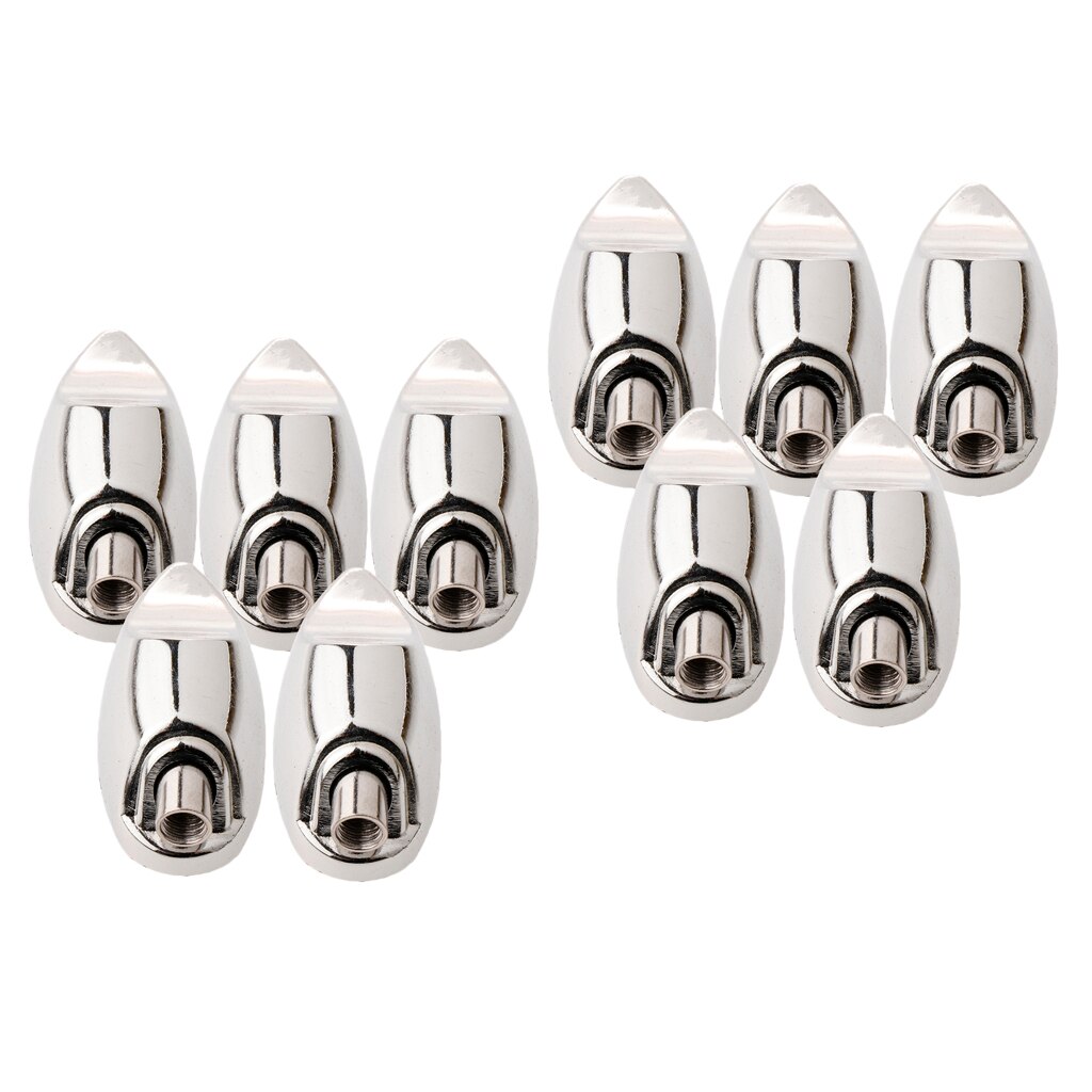 10Pcs Drum Lugs Claw Hooks for Replacements DIY Percussion Accessory Silver