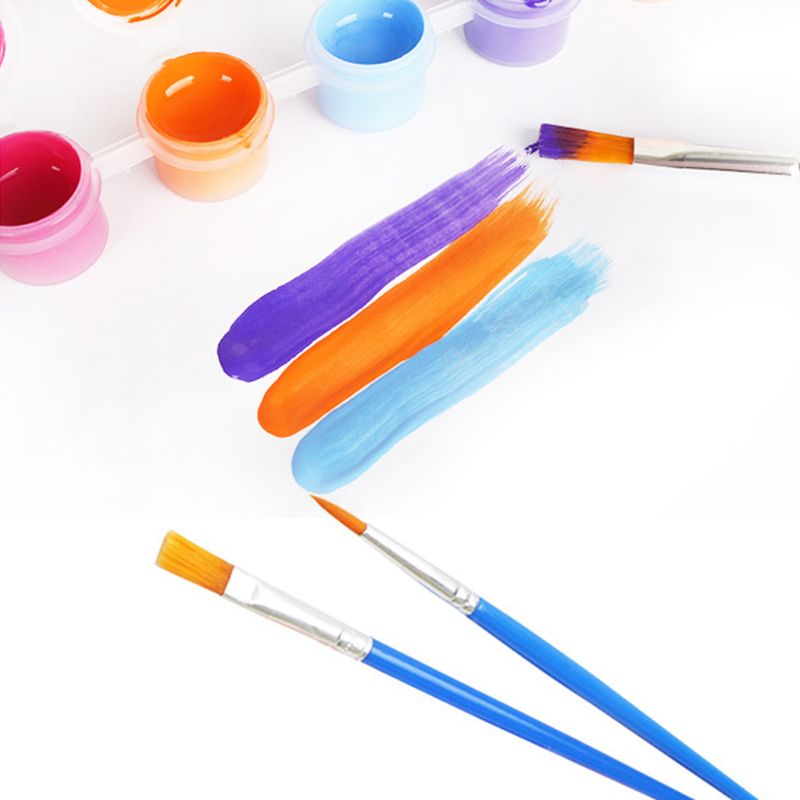 2ml 12 pulserende farver, vaskbar gouache-maling til skolefingermaling til børn