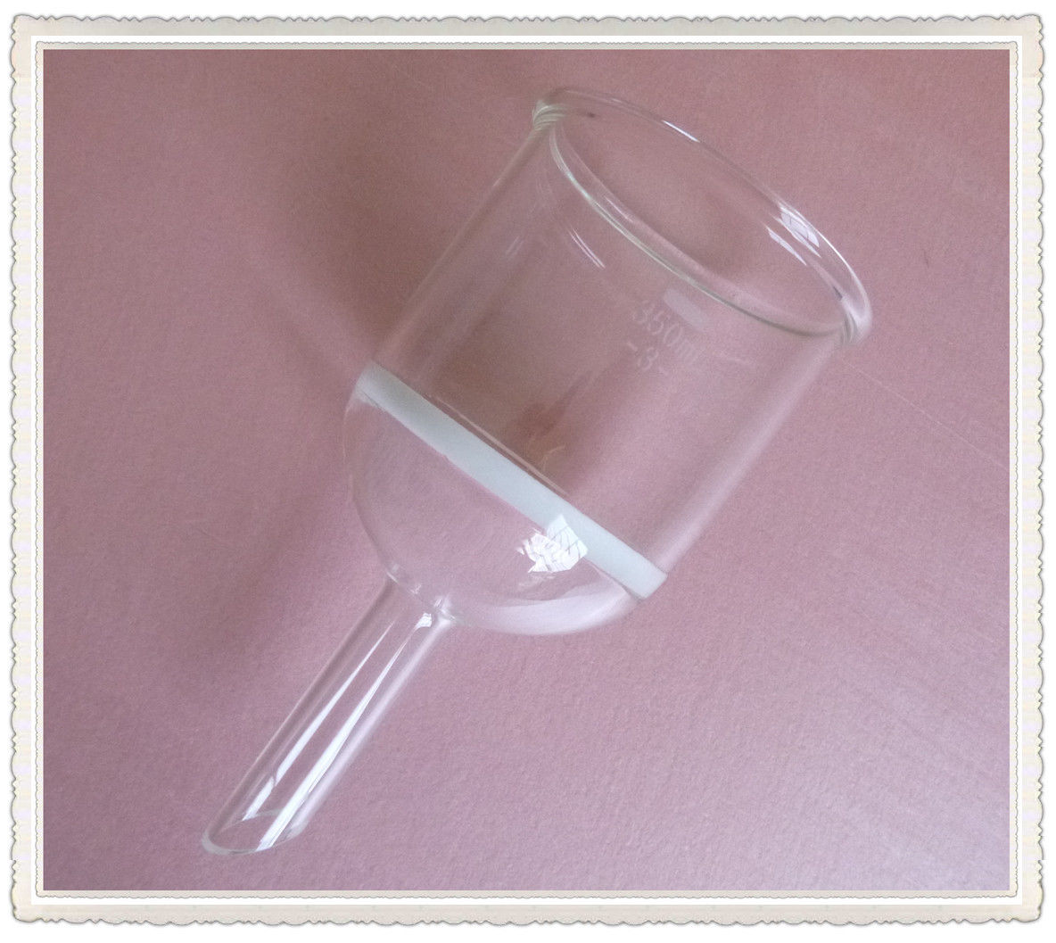 350ml,Glass Buchner Funnel,#3 Coarse Filter,Straight Tube,Chemistry GG17 Labware