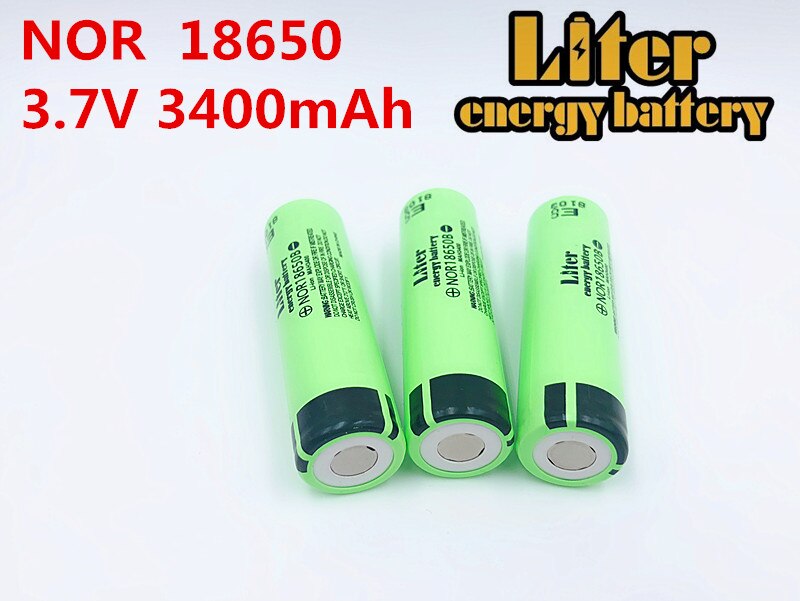 Liter energie batterij 1 PCS 100% originele 18650 3.7 V 3400 MAH batterij NOR18650B lithium-ion Rechargebale batterij voor tablet pc