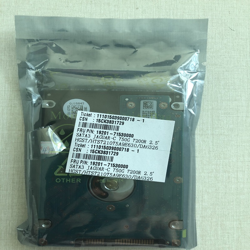 HGST 2.5" HDD 750GB Internal Laptop Hard Drives disk 7200rpm SATAIII 750g for Notebook HTS721075A9E630 9.5mm