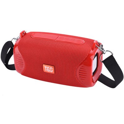 TG esterno portatile impermeabile bluetooth speaker 20W altoparlante ad alta potenza boombox stereo surround caixa de som colonna subwoofer: Red