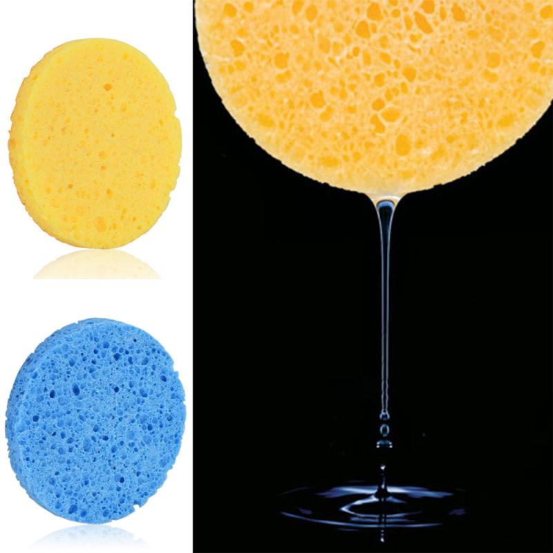 3Stck machen-hoch Entfernung Schwamm Flattern Waschen Reinigung Baumwolle Flattern Wiederverwendbare Nassen Schwamm Gesicht Puff Weiche Natürliche Reiniger Werkzeuge