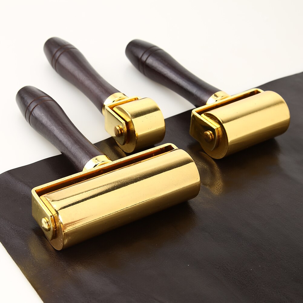 26/60/100mm diy læderlim kanter laminering hjul læder håndværk rulle håndværk håndlavet krølleværktøj gyldent håndværk glattere