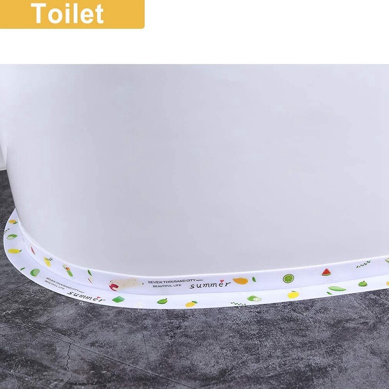 2PCS Caulk Strip PVC Self Adhesive Waterproof Caulking Sealing Tape Caulking Tape for Kitchen Sink Toilet and Bathtub