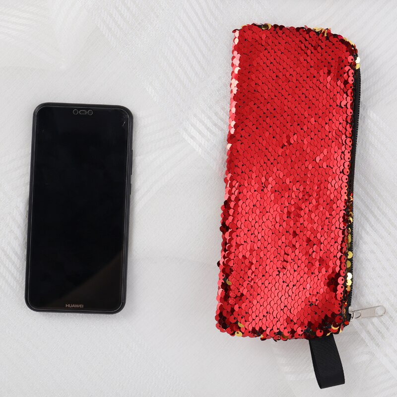 Super Pencil Writing Case Large Capacity Sequin Pencilcase Pen Bag School Supplies Pencils Box Pouch Stationery Girls