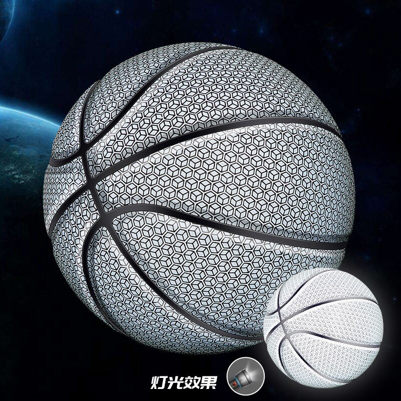 Reflectores holográficos, luminosos, fluorescentes, baloncesto, arcoíris, estrellas, cielo, geniales efectos de iluminación de baloncesto en línea: Moon White Rhombus