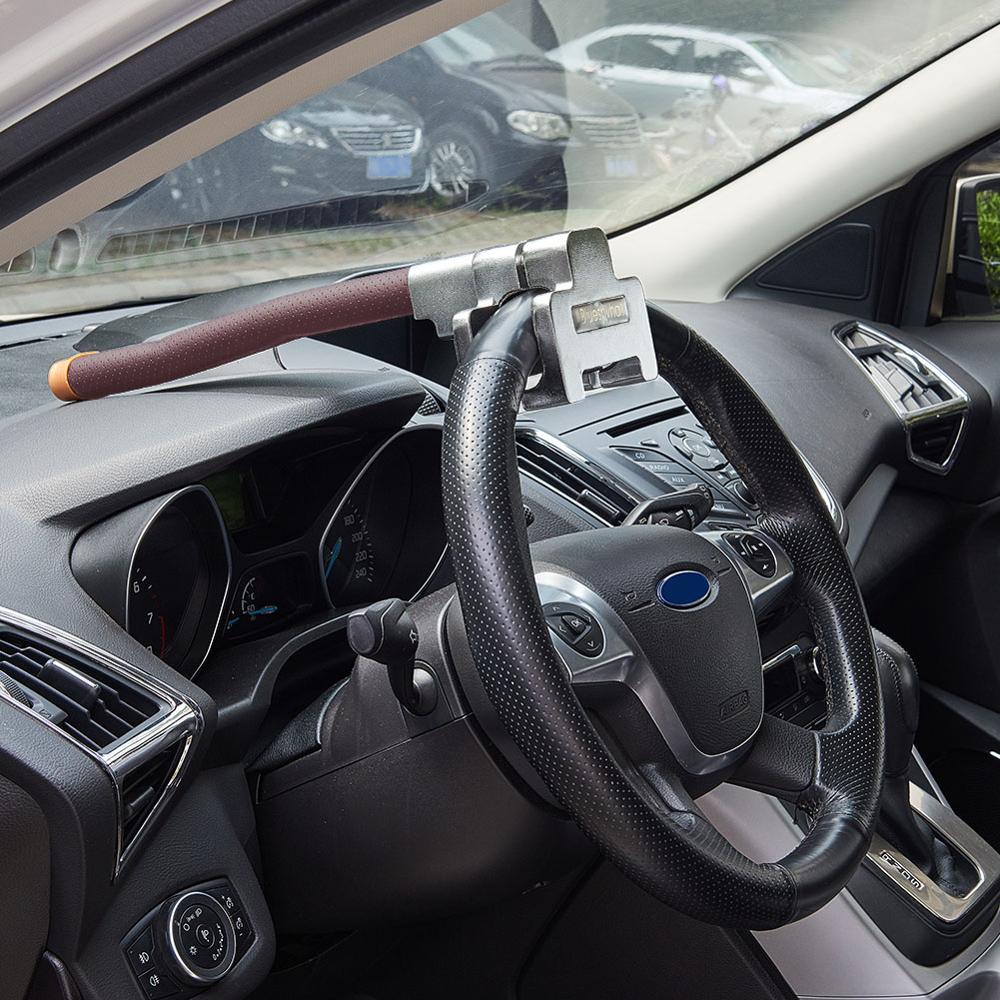 Universal billås køretøj bil topmonteret ratlås tyverisikring med nøgler til tyverisikring