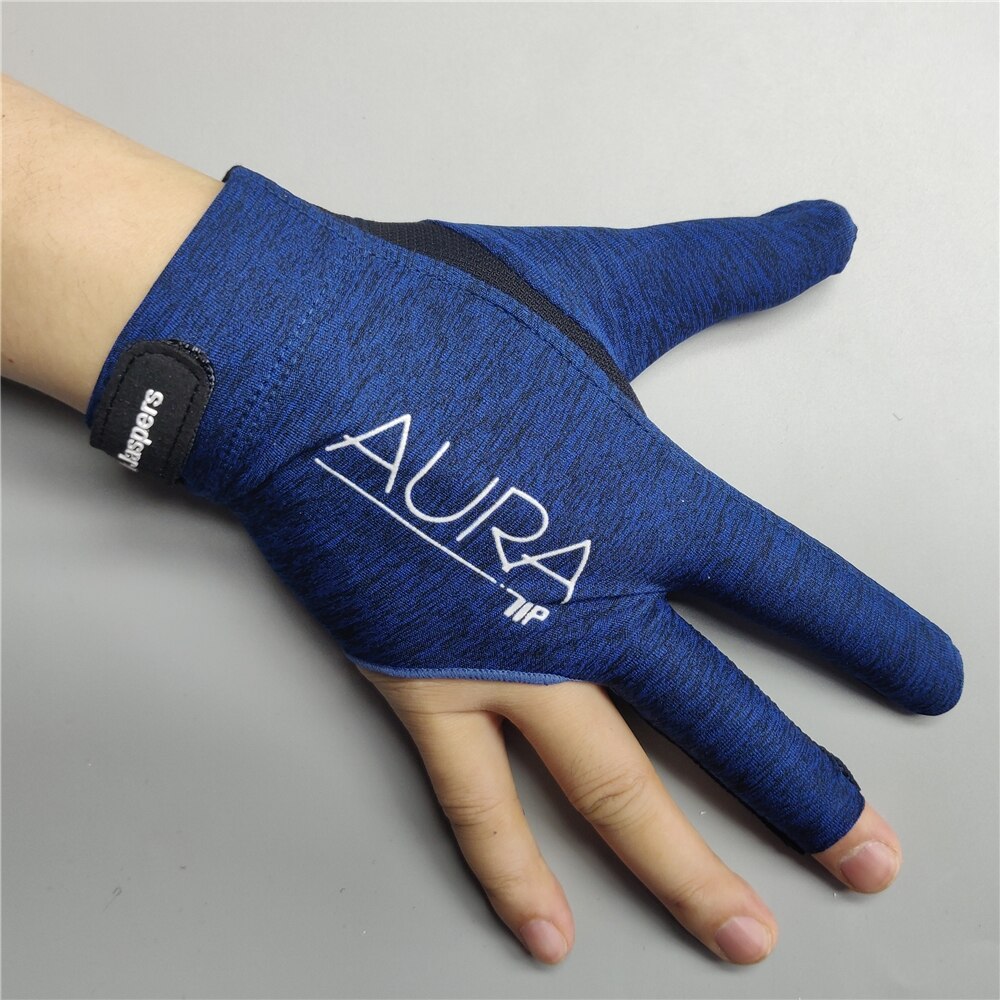 Billiard Glove Left Right Hand Medium Dick Jaspers Billking Korea Carom 3 Fingers Pool Glove Billiard Accessories: DJ Right Hand (Blue)