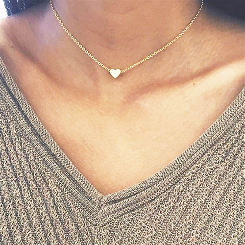 GothicMulti choker Necklace Women Flat Chain Chocker On Neck Jewelry Two Layers Necklaces Collares Fishbone Airplane Necklac: Rhodium Plated