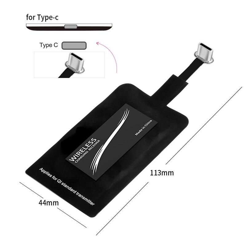 10W Fast Wireless Charger For Samsung Galaxy S10 S9 Note 10 USB Qi Charging Pad for iPhone 11 Pro XS Max XR X 8 Plus Huawei P30: Type C Receiver