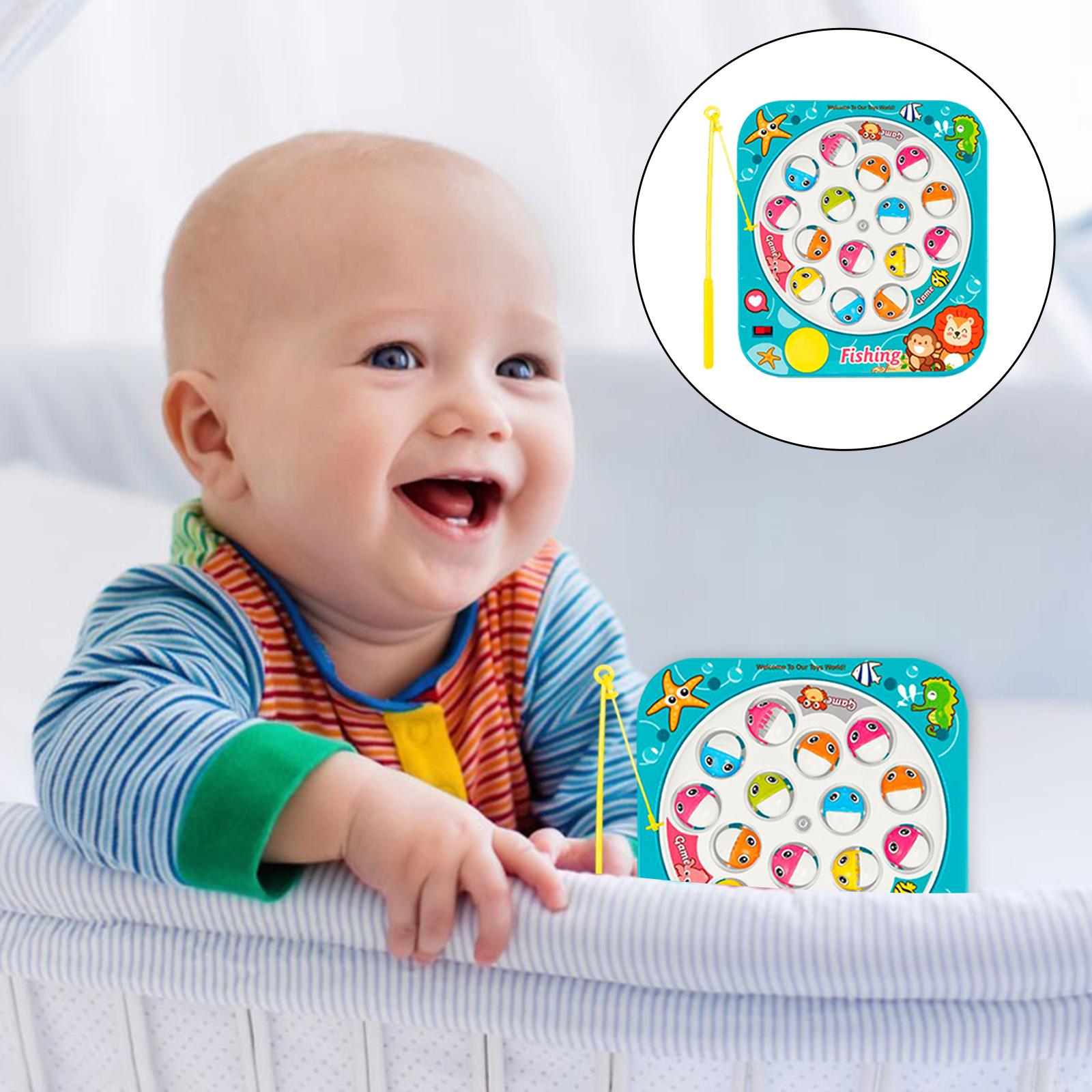 Elektronische Angeln Spielzeug Farbe Anerkennung für Vorschule Jungen Mädchen Kleinkinder: Blue