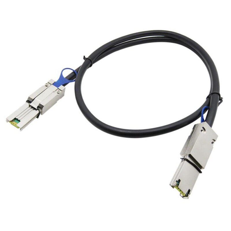 External Mini SAS 26Pin (SFF-8088) Male to Mini SAS 26 (SFF-8088) Male Cable for Server,2M: Default Title