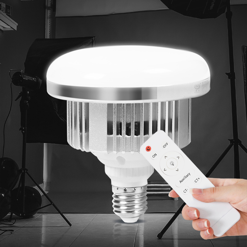E27 stk. dæmpbar led-videopære med 60w lamper til softboks, fotostudiebelysningssæt, 3200k-5500k fotolamper