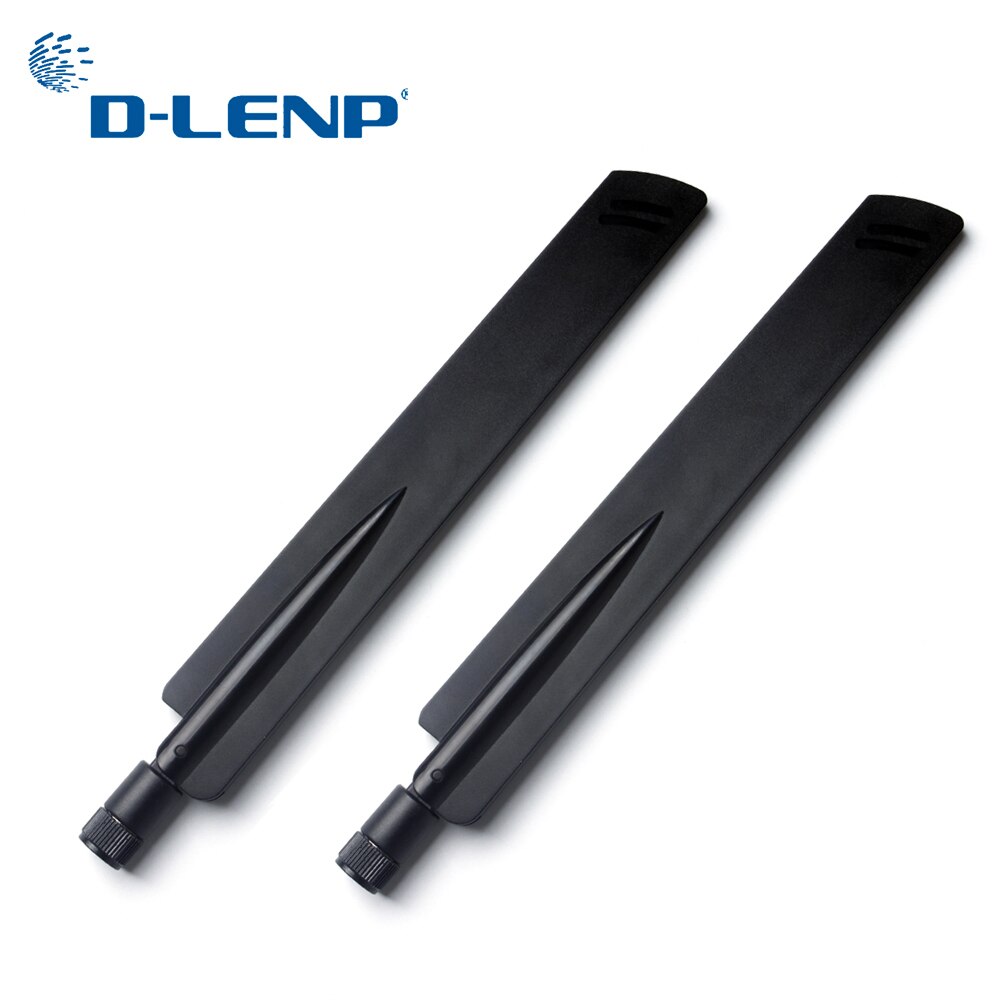 1 pair Dlenp 2.4Ghz Wireless WIFI Router Antenna Aerial Booster 18 dbi SMA/ RP-SMA Optional AP Bridge WLAN Router Connector