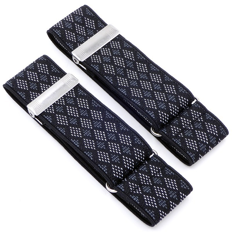 1 Pair Men Women Shirt Sleeve Holders Adjustable Armband Elasticated Sleeve Garters Accessories Business Sleeve Cuffs: 06